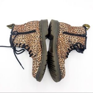 Doc Martens Delaney Fabric Leopard Boot SZ 2 US